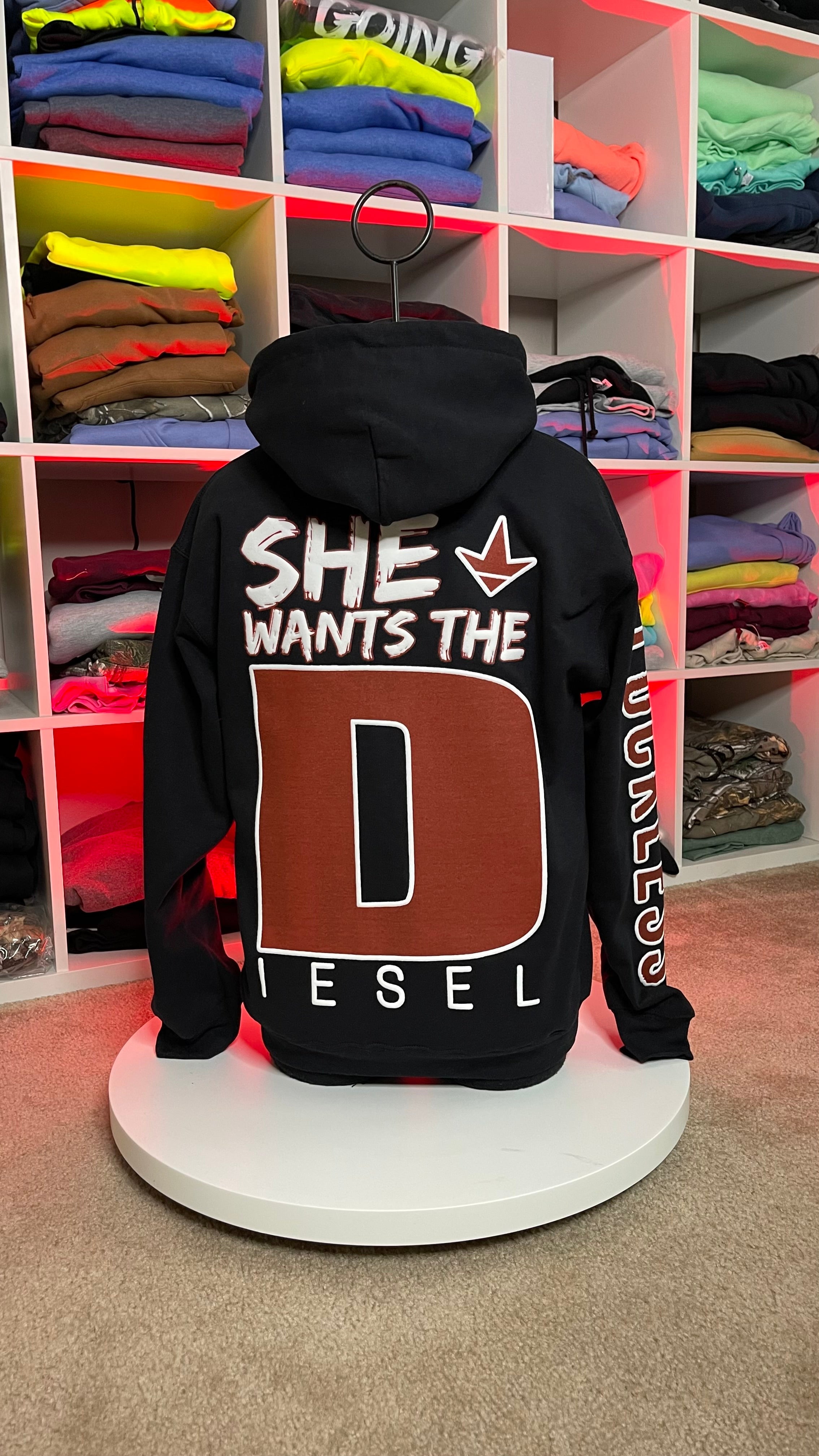 She Wants the Diesel Hoodie - Women's Diesel Truck Lover Pullover