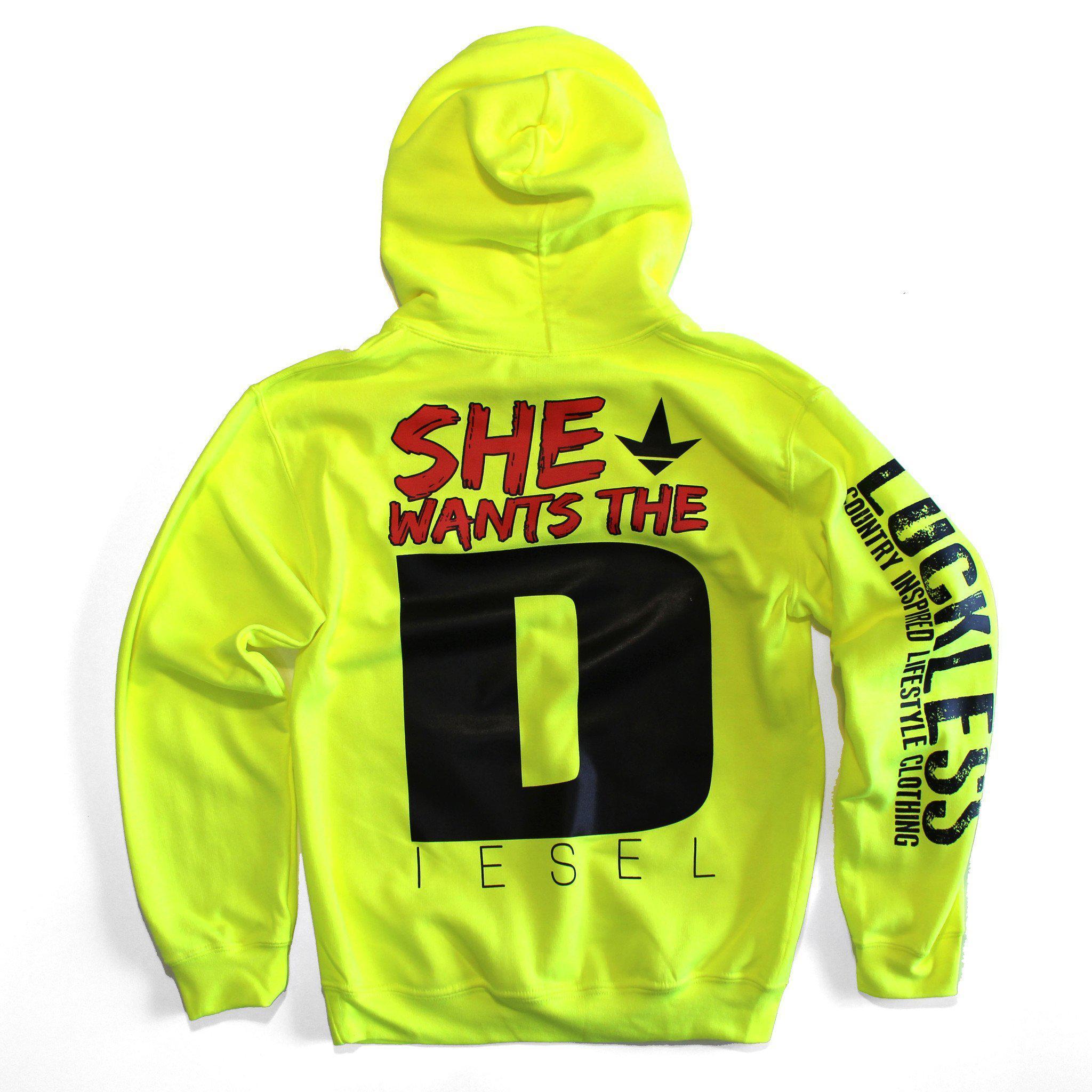 She Wants the Diesel Hoodie - Women's Diesel Truck Lover Pullover